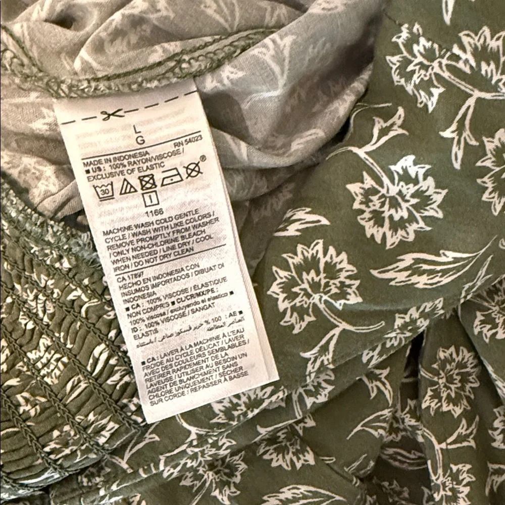 Old navy Green Floral Jumpsuit - L - Picture 8 of 8